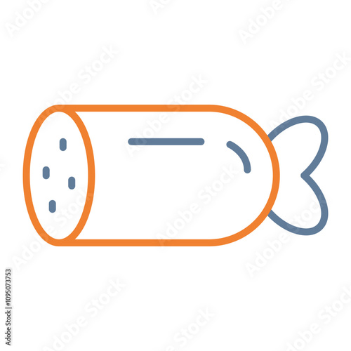 Salami Vector Icon Design