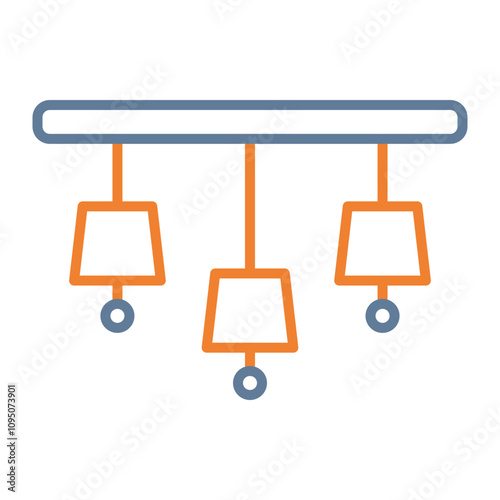 Chandelier Vector Icon Design