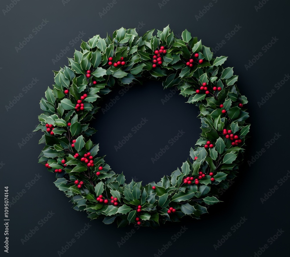 Festive holiday wreath decoration indoor setting seasonal decor minimalist style close-up view celebratory concept Festive holiday wreath decoration indoor setting seasonal decor minimalist style close-up view celebratory concept