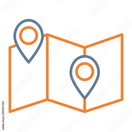 Nearby Destinations Vector Icon Design