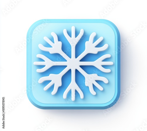 Snowflake icon design digital graphics web environment minimalist style vector concept for winter themes