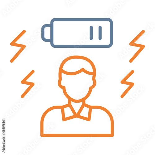 Tired Vector Icon Design