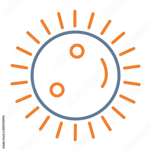 Sun Vector Icon Design