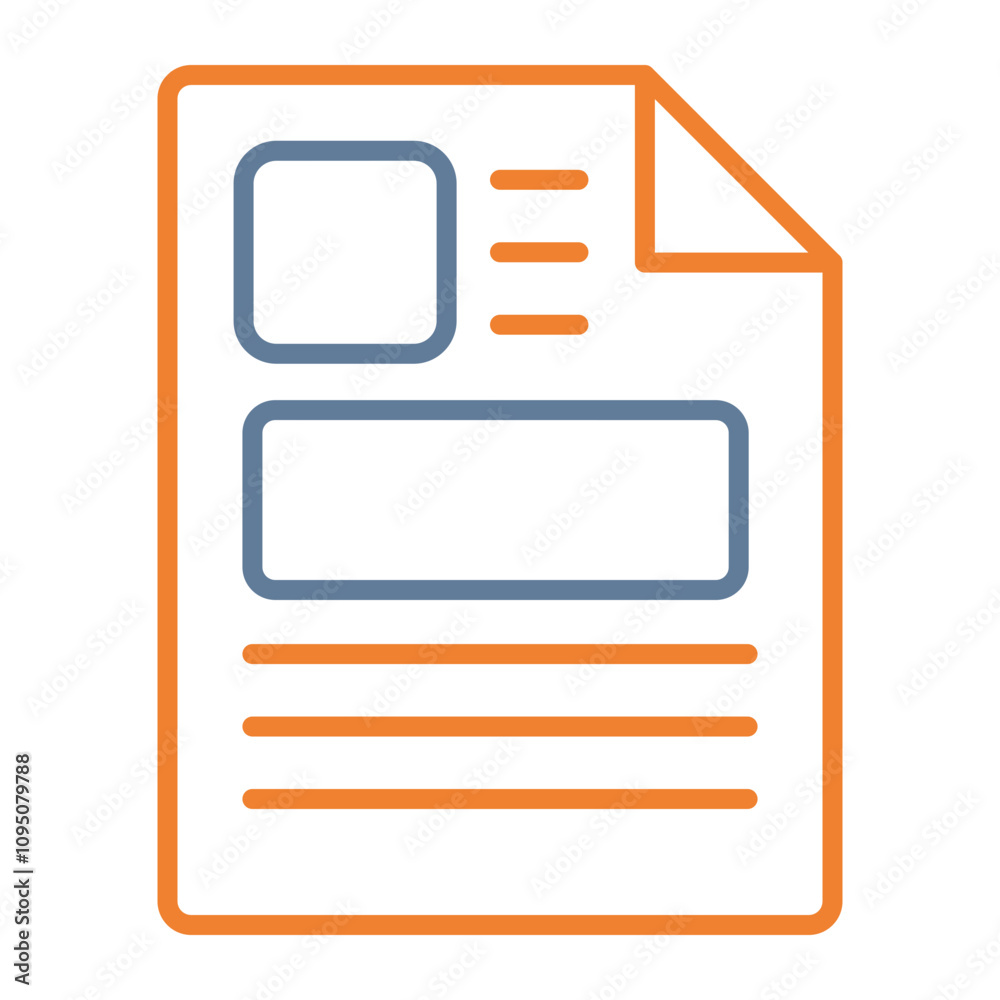 Newspaper Vector Icon Design