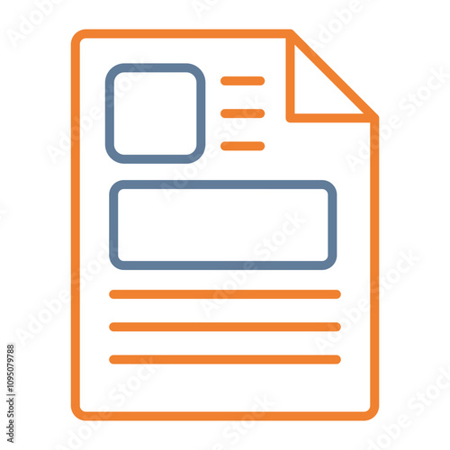 Newspaper Vector Icon Design