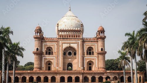 The architecture of Safdarjung Tomb in Delhi, India photo