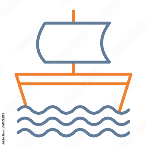 Galleon Vector Icon Design