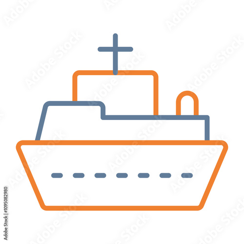 Ship Vector Icon Design
