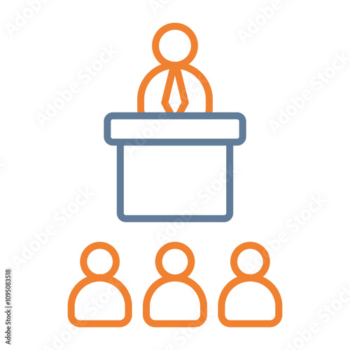Conference Vector Icon Design