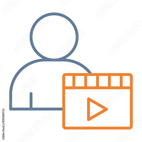 Actor Vector Icon Design
