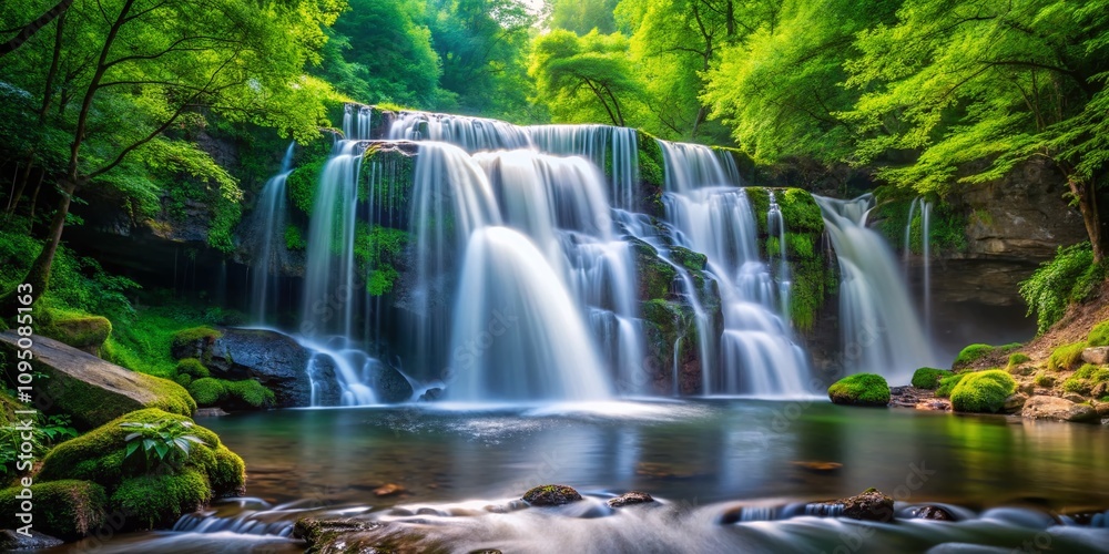 Serene Minimalist Landscape of Yantic Falls Surrounded by Lush Green Foliage and Tranquil Waters, Capturing the Essence of Nature’s Beauty in a Peaceful and Simplistic Composition Serene Minimalist Landscape of Yantic Falls Surrounded by Lush Green Foliage and Tranquil Waters, Capturing the Essence of Nature’s Beauty in a Peaceful and Simplistic Composition