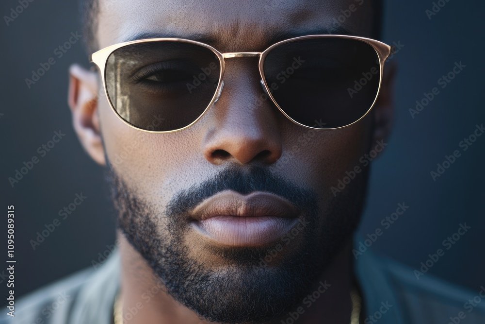 Fototapeta premium african american hip hop style young man portrait