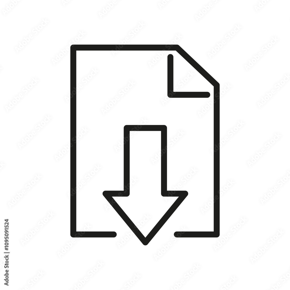 Document icon. File download icon Document icon. File download icon