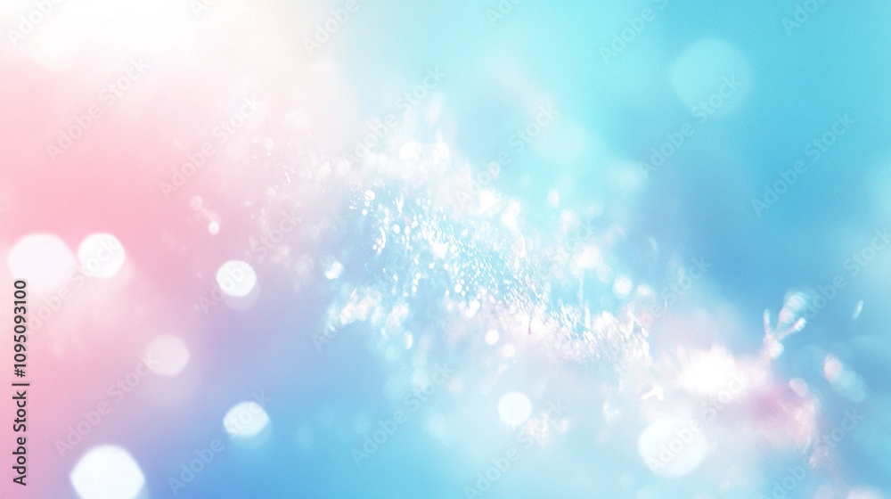 Ethereal Blue Bokeh Lights Abstract Background. Ethereal Blue Bokeh Lights Abstract Background.