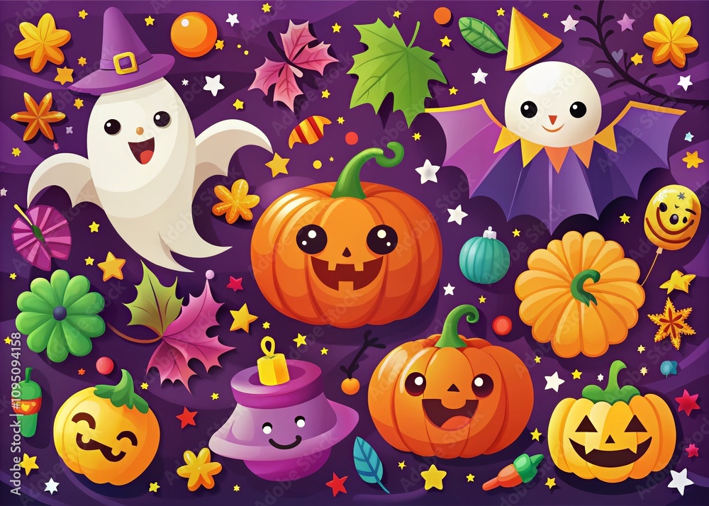 Spooktacular Halloween Clipart Collection Featuring Pumpkins, Bats, Ghosts, and Fun Festive Elements for Celebrating the Season with Joy and Creativity Spooktacular Halloween Clipart Collection Featuring Pumpkins, Bats, Ghosts, and Fun Festive Elements for Celebrating the Season with Joy and Creativity