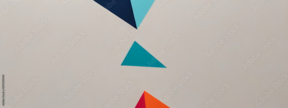 illustrazione sfondo con elementi astratti a tema geometrico surreale