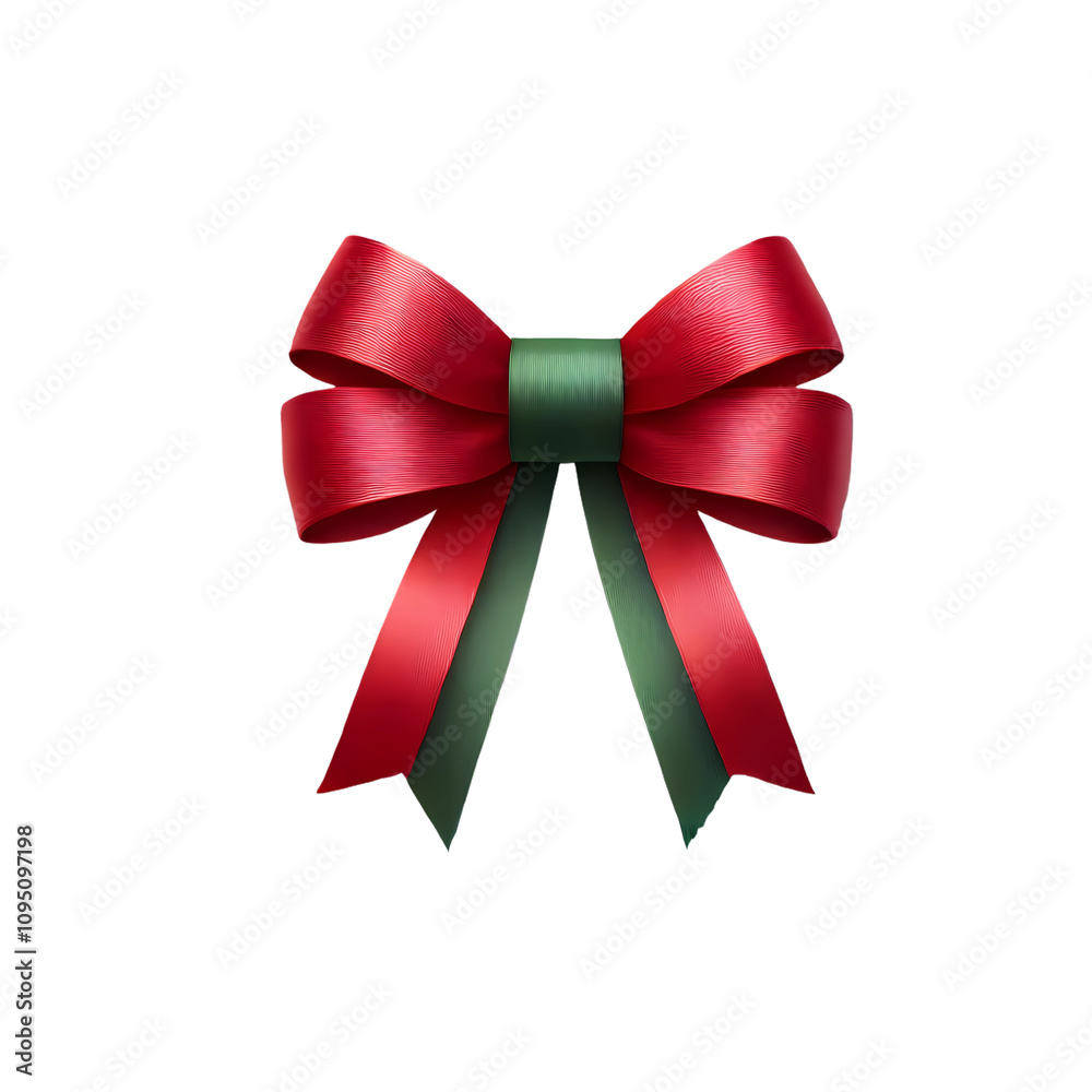 red & Green ribbon bow red & Green ribbon bow