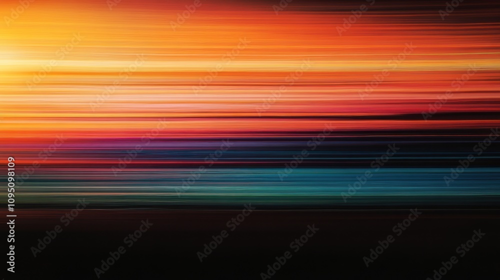 Sunset Stripes: A Vibrant Abstract of Nature's Hues Sunset Stripes: A Vibrant Abstract of Nature's Hues