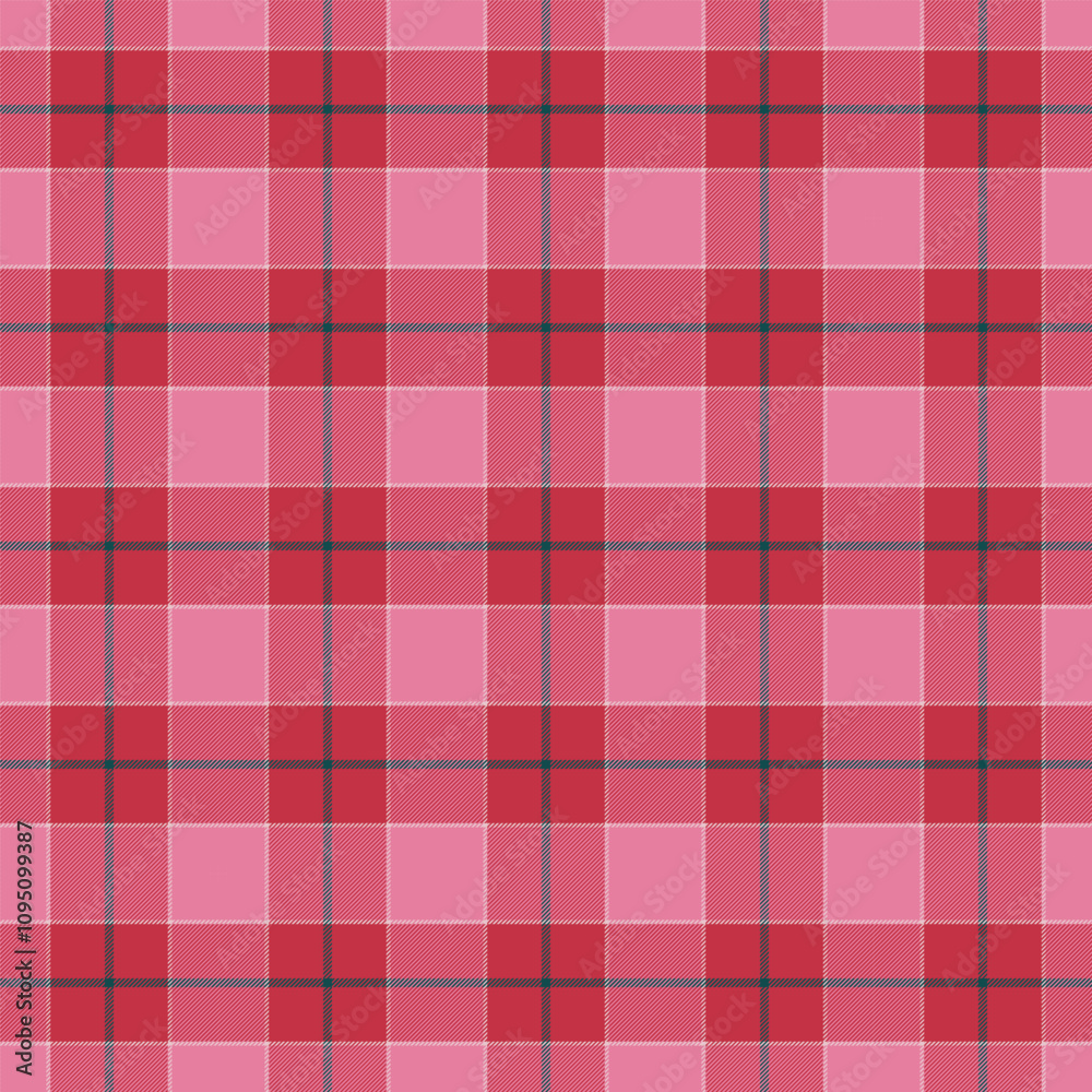 Plaid with twill weave repeat pattern.Checkered tartan gingham seamless pattern in red.Geometric graphic vector illustration background design for fabric and prints. Plaid with twill weave repeat pattern.Checkered tartan gingham seamless pattern in red.Geometric graphic vector illustration background design for fabric and prints.