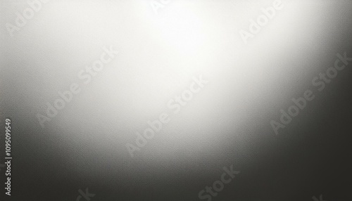 Abstract background, White gradient background with light leak and grainy texture.