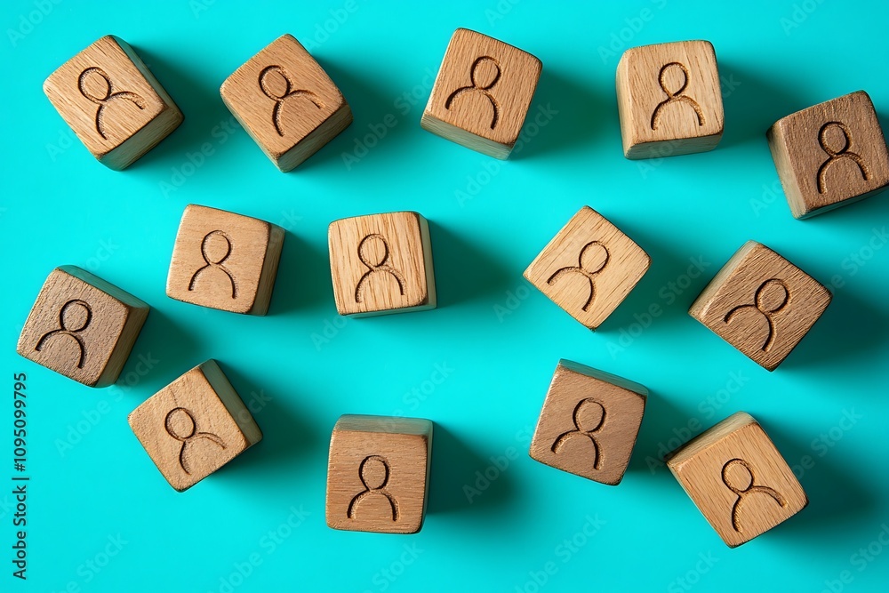 Flat lay Group of Personnel HR Management Concept Flat lay Group of Personnel HR Management Concept