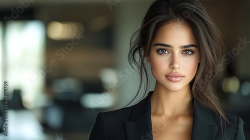 Wallpaper Mural A woman from a minority background in a leadership position at a corporate office, embodying inclusivity, authenticity, and diversity in professional success. Ultra-Realistic, Photo Realistic,  Torontodigital.ca