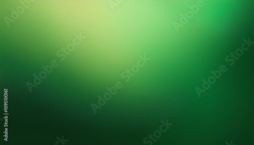 Abstract background, Green gradient background with light leak and grainy texture.