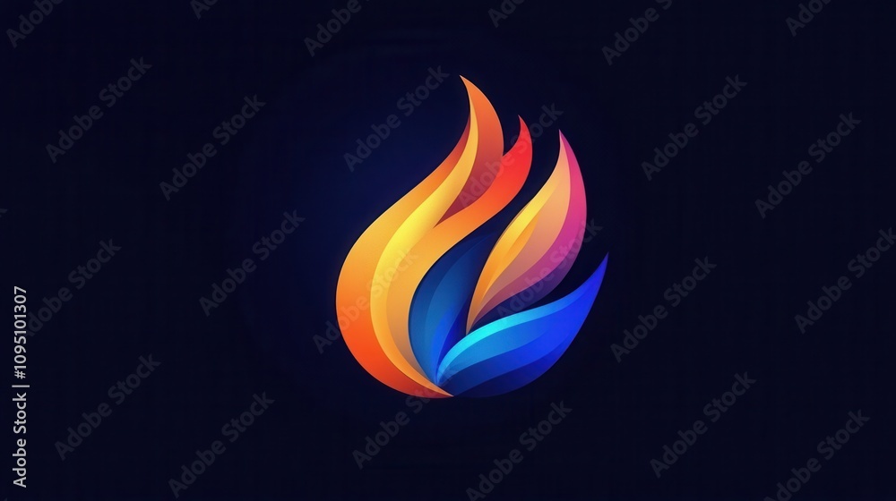 colorful fire logo colorful fire logo