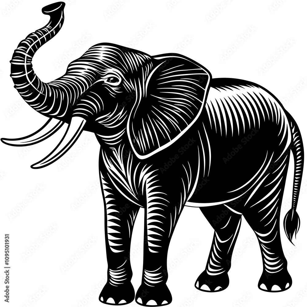 elephant isolated on white elephant isolated on white