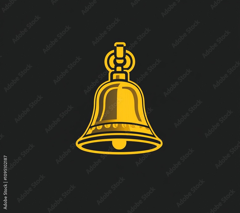 Bell icon design digital art contemporary style minimalist environment graphic viewpoint modern concept for visual impact Bell icon design digital art contemporary style minimalist environment graphic viewpoint modern concept for visual impact
