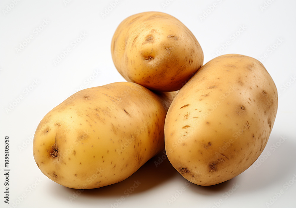 Minimalist Potato Pair Stock Photo Minimalist Potato Pair Stock Photo
