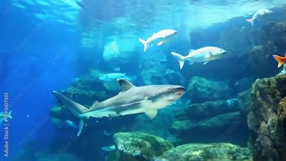 sharks in aquarium are so cool
