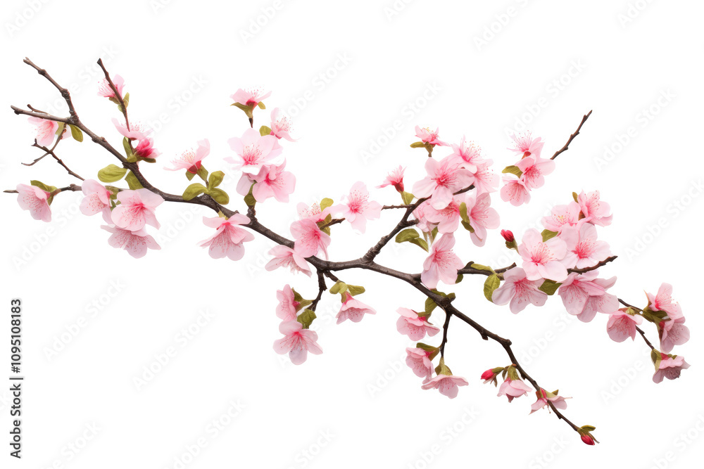 Tree branch red flower Photo on transparent background Tree branch red flower Photo on transparent background