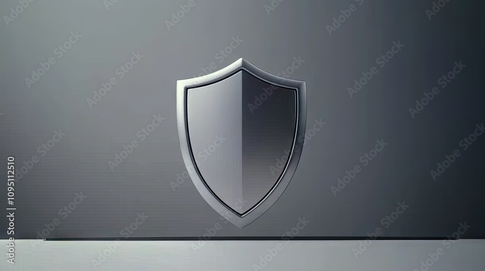 Modern Shield Icon on a Minimalist Background Representing Security, Protection, and Trust in Digital Environments for Technology and Business Use Modern Shield Icon on a Minimalist Background Representing Security, Protection, and Trust in Digital Environments for Technology and Business Use