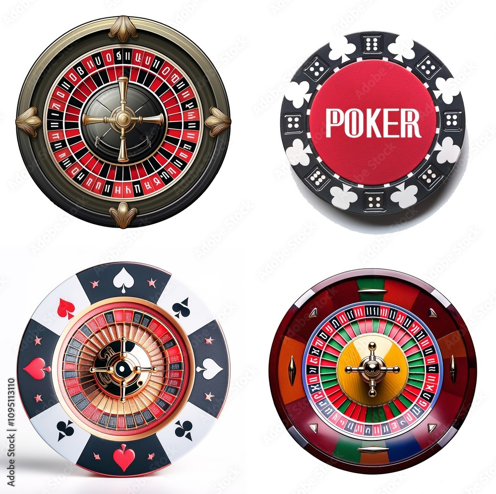 Casino and poker logo selection Casino and poker logo selection
