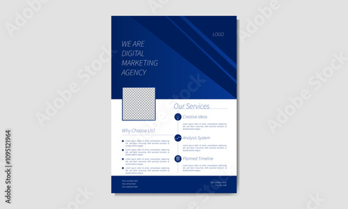 Modern blue gradient Flyer