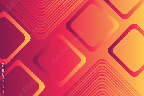 Creative rectangle rounded square shapes abstract background Colorful Orange Background with Abstract Fluid Shape