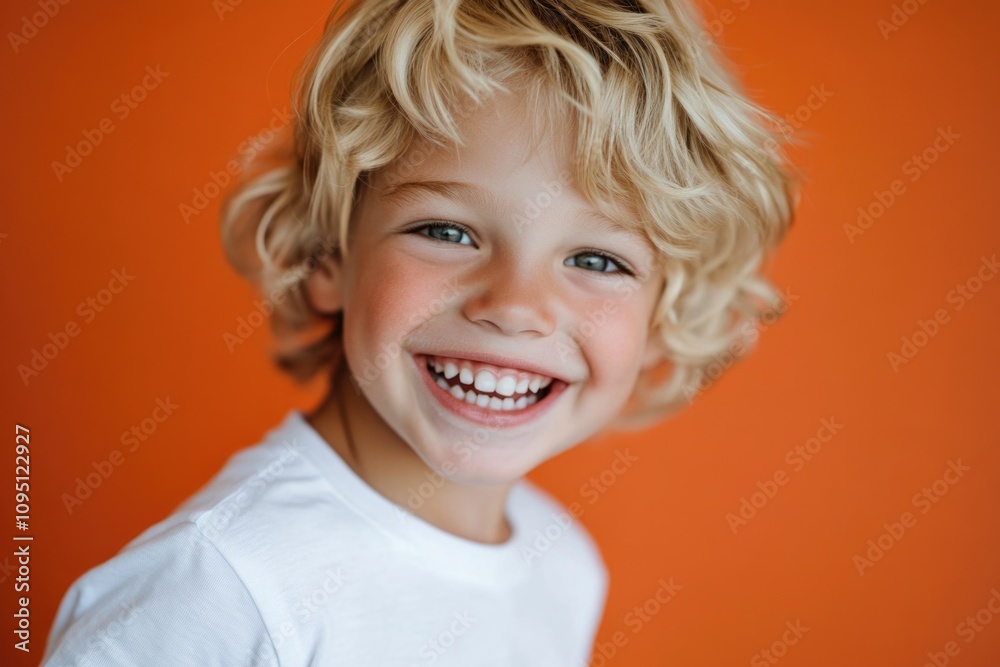 A young child with a bright smile, full of joy and happiness A young child with a bright smile, full of joy and happiness