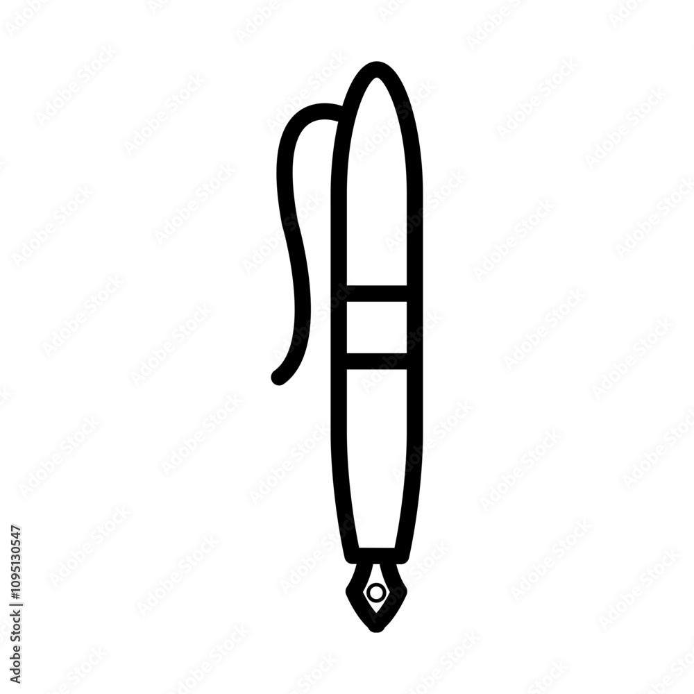 Pen icon in line style Pen icon in line style