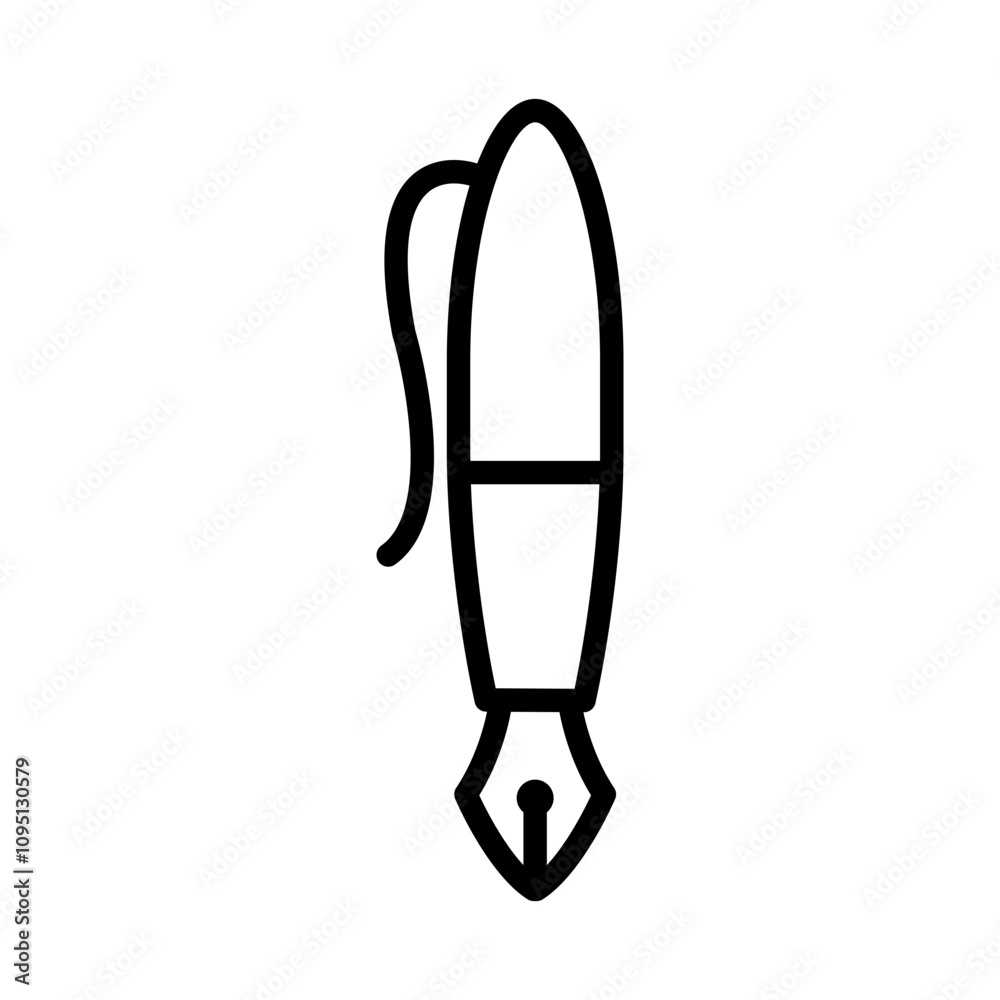 Pen icon in line style Pen icon in line style