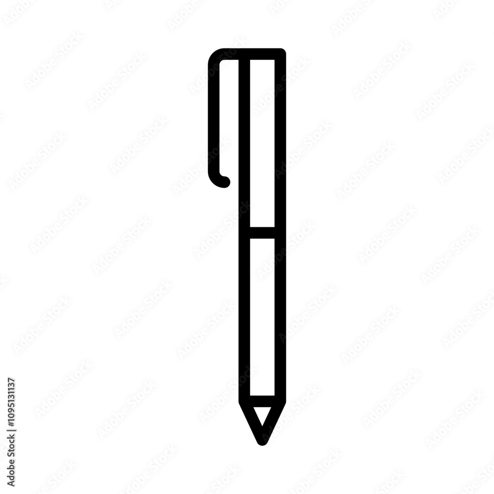 Pen icon in line style Pen icon in line style
