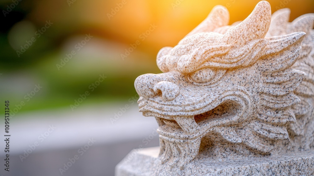 Stone Dragon Statue Close up Asian Art Garden Decor Ancient Culture Mythology Chinese Dragon Stone Dragon Statue Close up Asian Art Garden Decor Ancient Culture Mythology Chinese Dragon