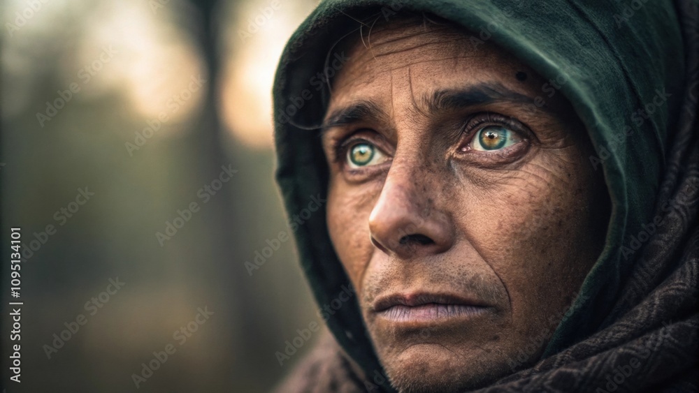 Featuring a subject with wide expressive eyes that appear to gaze into the soul of the viewer. Theres an unmistakable glint of hope amidst an underlying sadness. The natural Featuring a subject with wide expressive eyes that appear to gaze into the soul of the viewer. Theres an unmistakable glint of hope amidst an underlying sadness. The natural