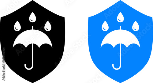 Εκτύπωση καμβά Water resistant icon vector