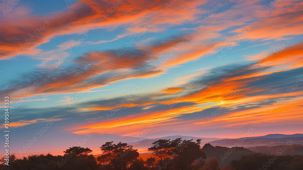 Beautiful evening sky, sunset imagedusk twilight light blue landscape sunrise summer Beautiful evening sky, sunset imagedusk twilight light blue landscape sunrise summer