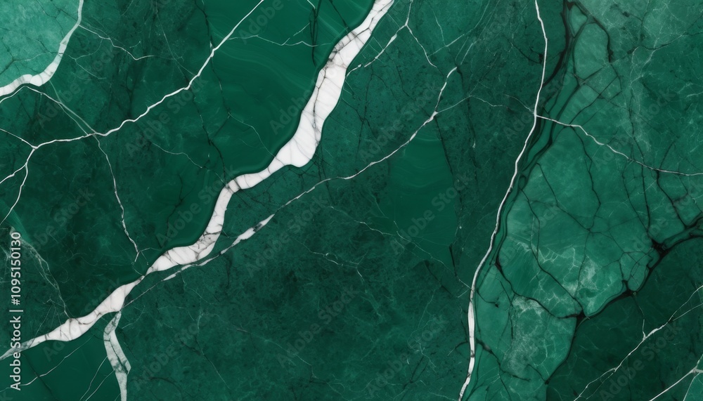 Green marble slab featuring a rich pattern of dark and light green hues with striking white veins created by natural mineral formations Green marble slab featuring a rich pattern of dark and light green hues with striking white veins created by natural mineral formations