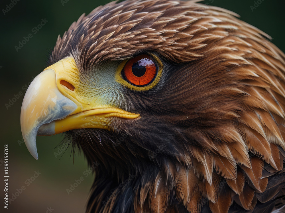 Fototapeta premium Dangerous Eagle with Beautiful Colors 