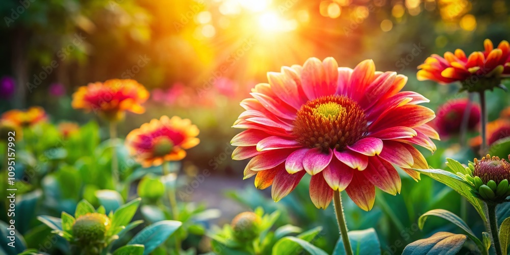 Vibrant Strong Flower in a Lush Garden Setting Showcasing Resilience and Beauty with High Depth of Field, Perfect for Nature Enthusiasts and Floral Art Lovers Vibrant Strong Flower in a Lush Garden Setting Showcasing Resilience and Beauty with High Depth of Field, Perfect for Nature Enthusiasts and Floral Art Lovers