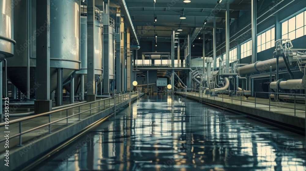 Fototapeta premium Water treatment plant Water treatment plant