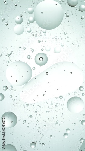 Macro Shot of Moving Oil Bu...